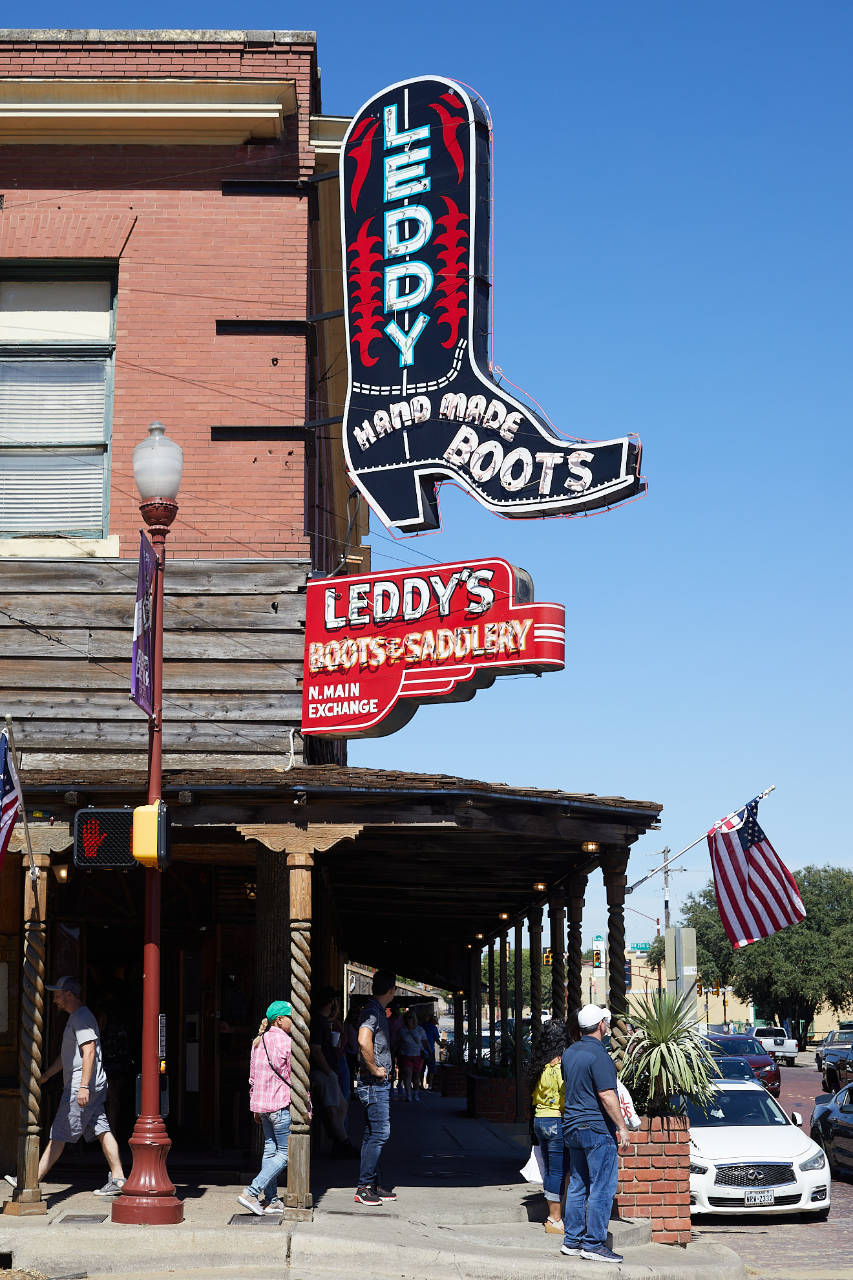 Leddy Boots and Saddlery in the Fort Worth Stockyards